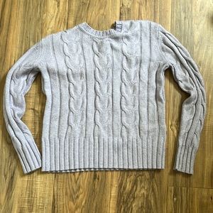 Banana Republic XS lilac cable knit sweater
